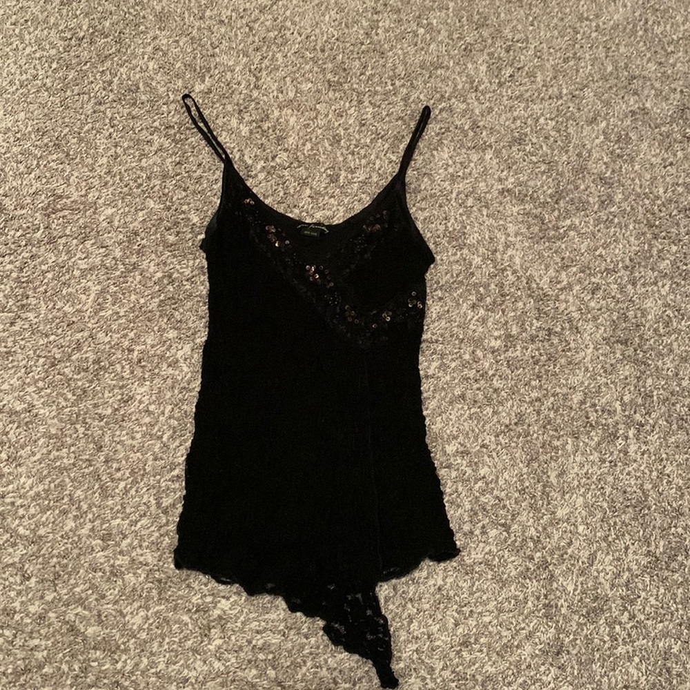 Black top with sequins